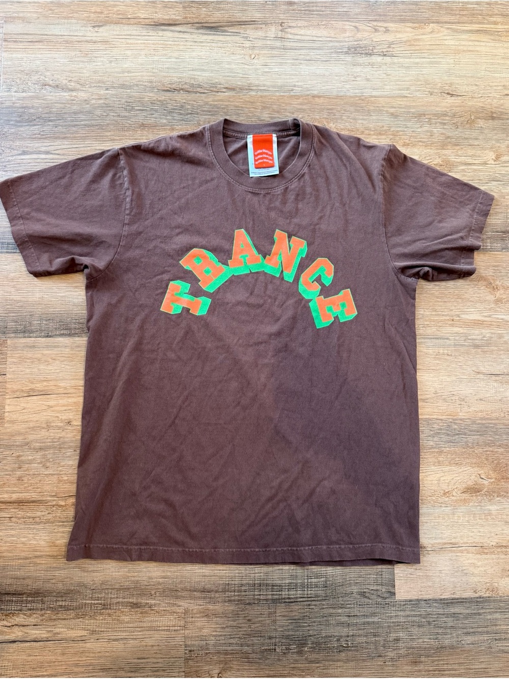 Positive Messages Trance State Graphic Tee Brown Short Sleeve Large